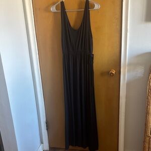Nicole Miller Black Sleeveless Maxi Dress